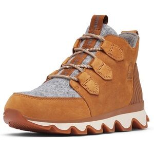 Sorel camel colored boots- worn ONCE. Excellent condition.